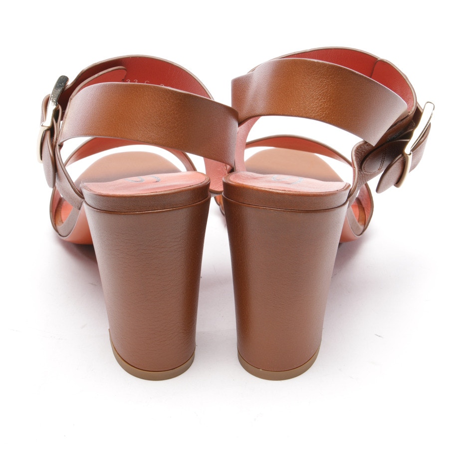 Image 3 of Heeled Sandals EUR 39.5 Chocolate in color Brown | Vite EnVogue