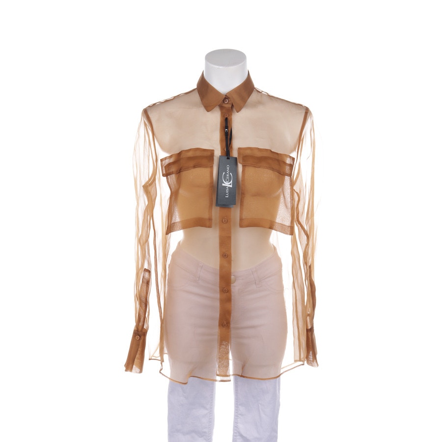 Image 1 of Silk Shirt 46 Camel in color Brown | Vite EnVogue
