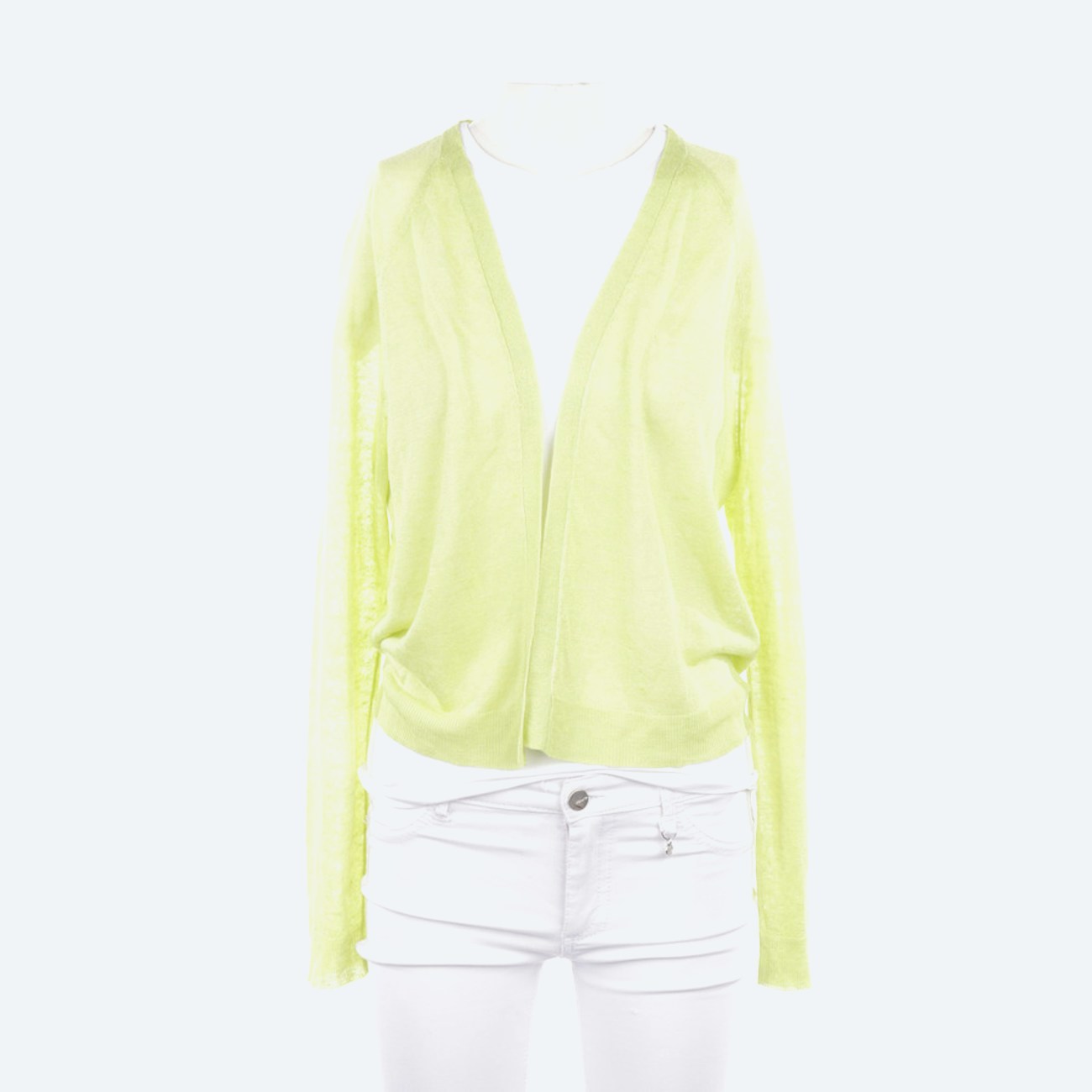 Image 1 of Cardigan 40 Chartreuse in color Green | Vite EnVogue