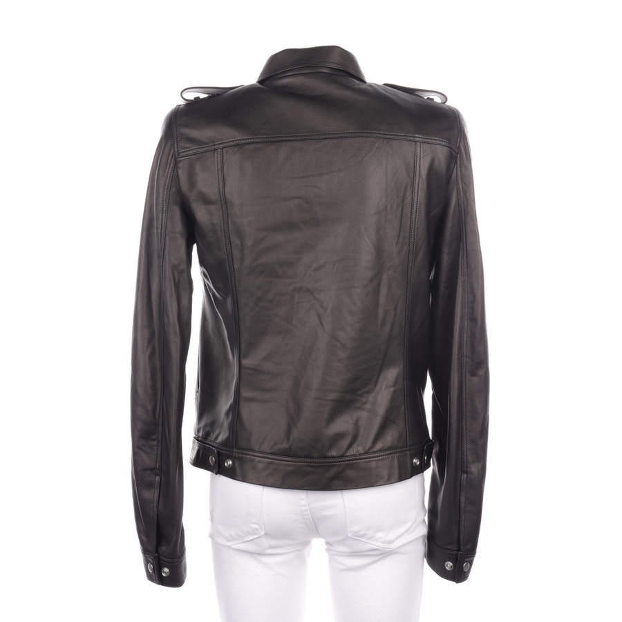 Image 2 of Leather Jacket 42 Black in color Black | Vite EnVogue