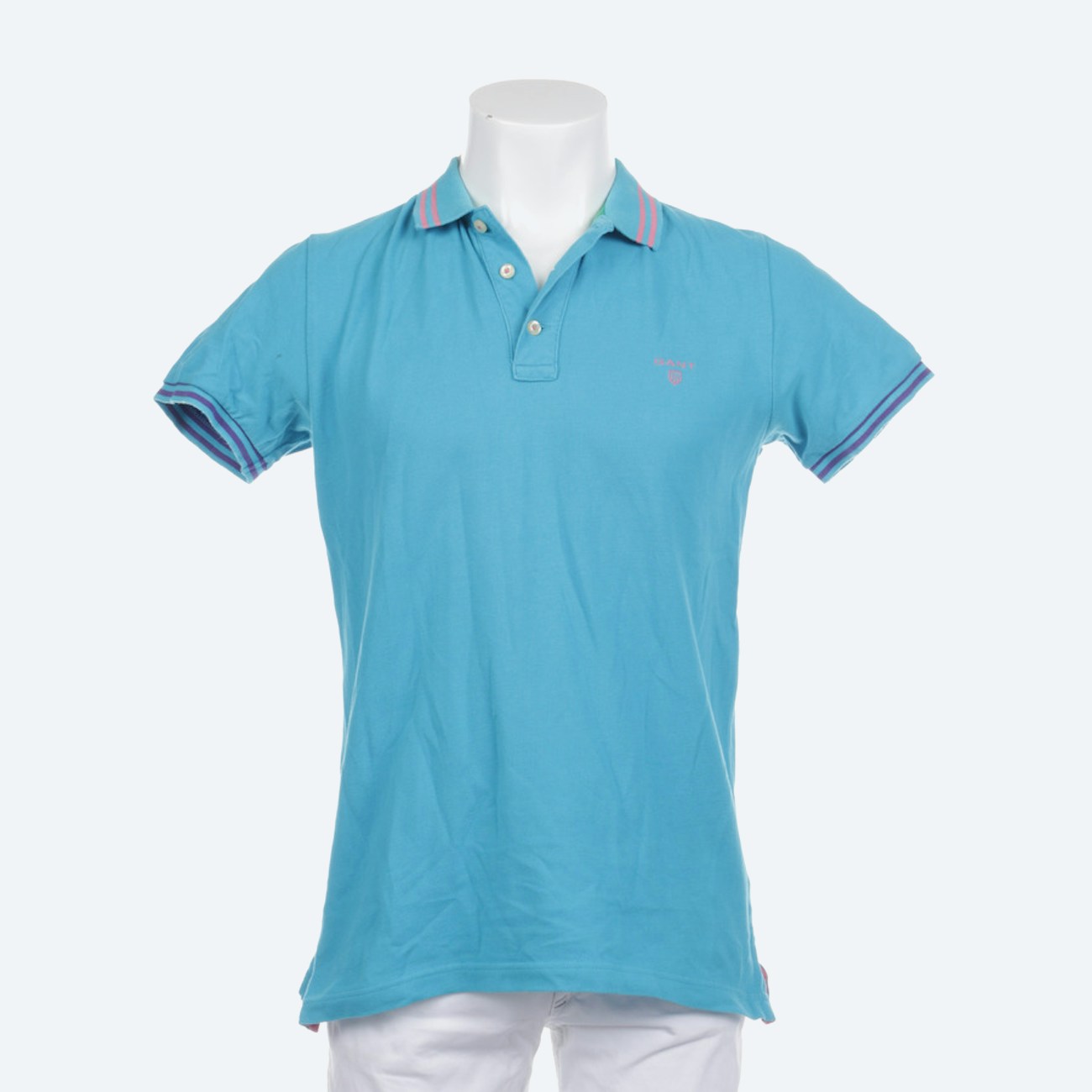 Image 1 of Polo Shirt S Blue in color Blue | Vite EnVogue