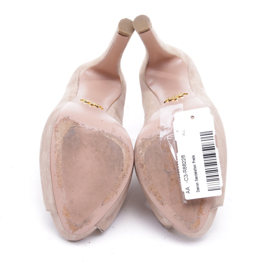 Image 4 of Heeled Sandals EUR 37.5 Tan in color Brown | Vite EnVogue