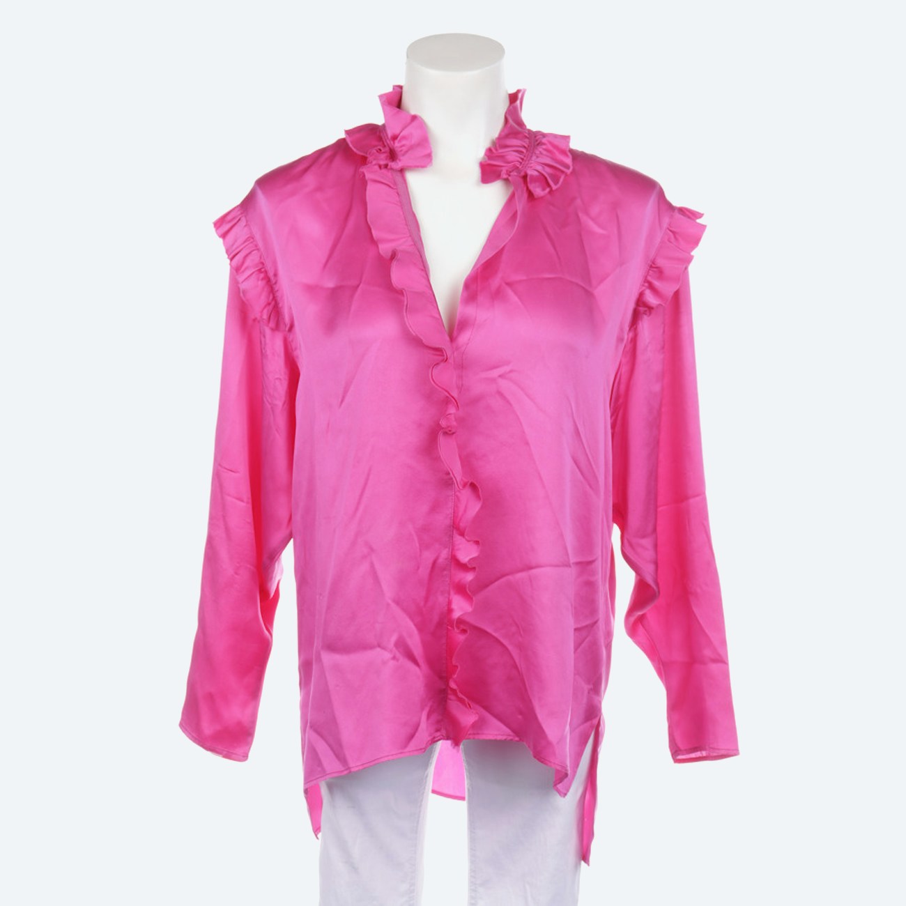 Image 1 of Silk Blouse 32 Deeppink in color Pink | Vite EnVogue