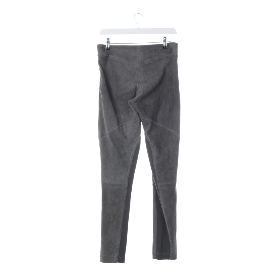 Image 2 of Leather Pants 40 Gray in color Gray | Vite EnVogue