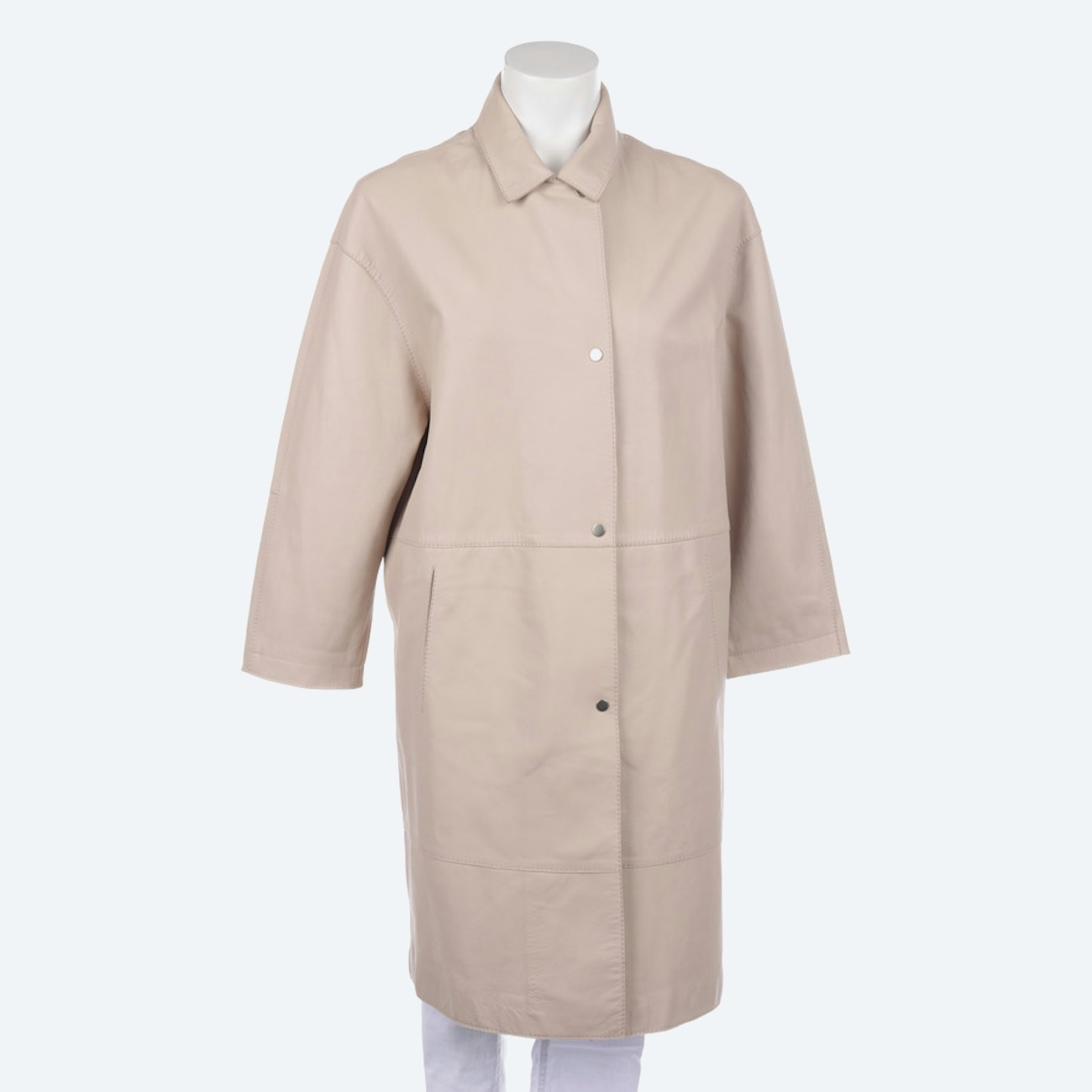 Image 1 of Leather Coat 36 Nude in color Pink | Vite EnVogue
