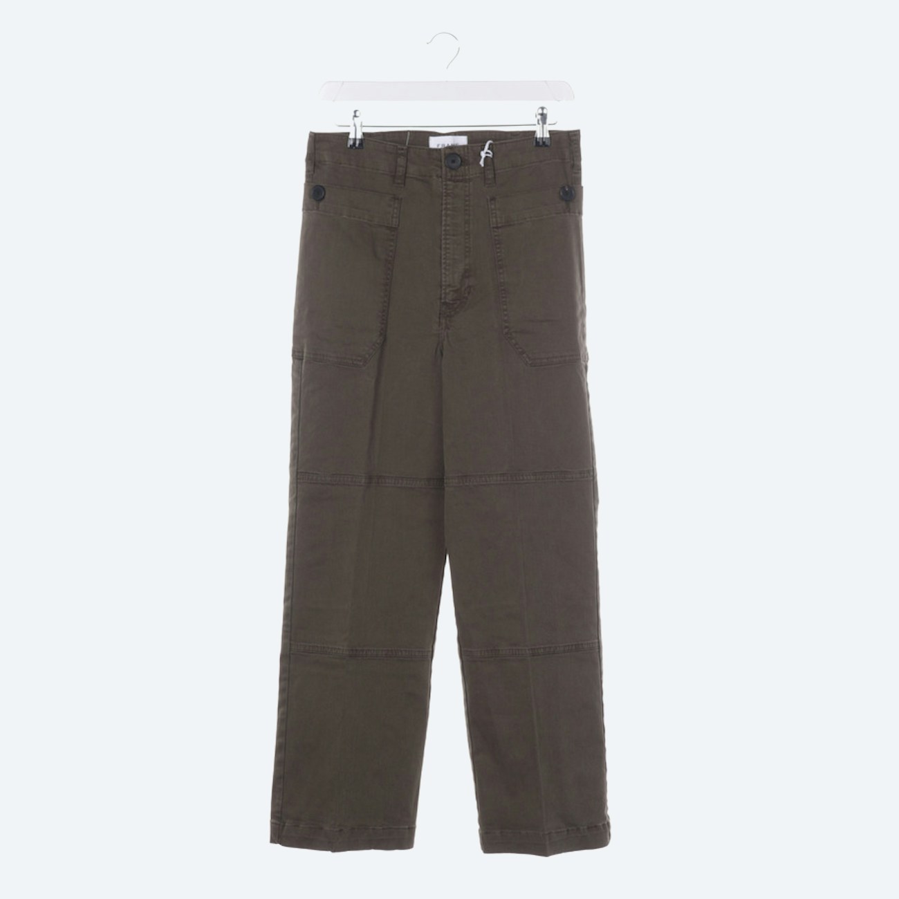 Image 1 of Trousers W28 Darkolivegreen in color Green | Vite EnVogue