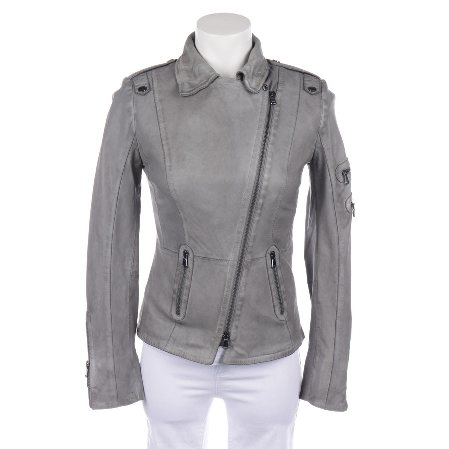 Image 1 of LeatherJacket 34 Gray in color Gray | Vite EnVogue