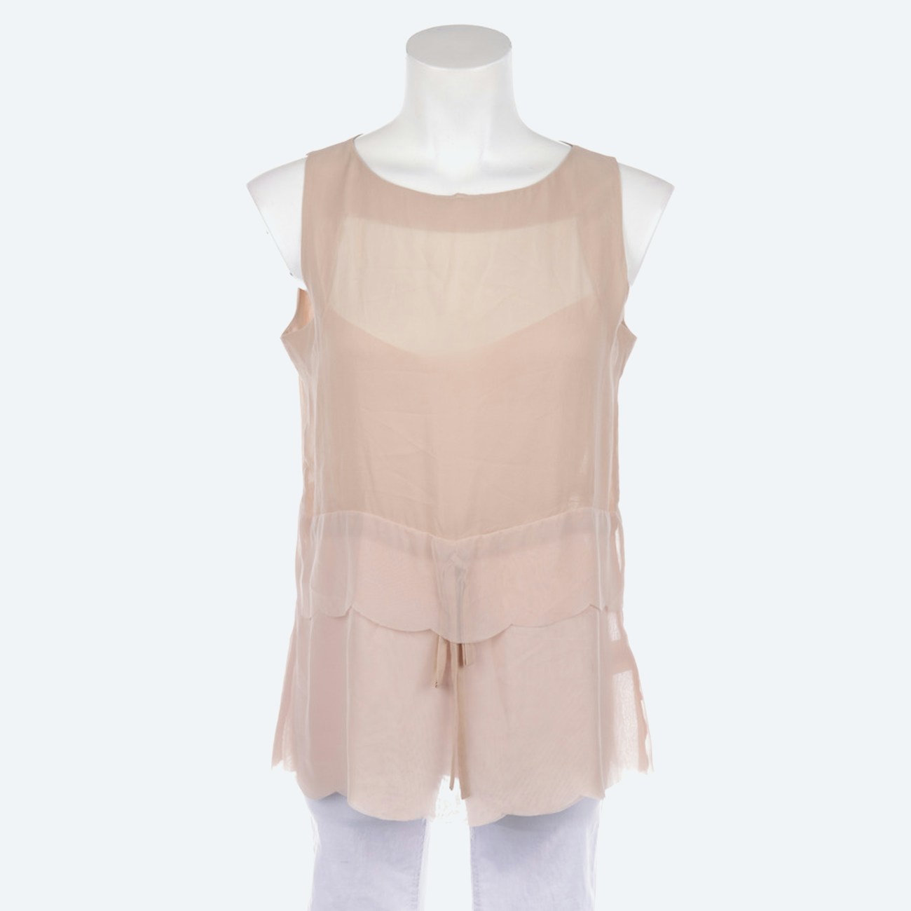 Image 1 of Silk Top 42 Nude in color Pink | Vite EnVogue