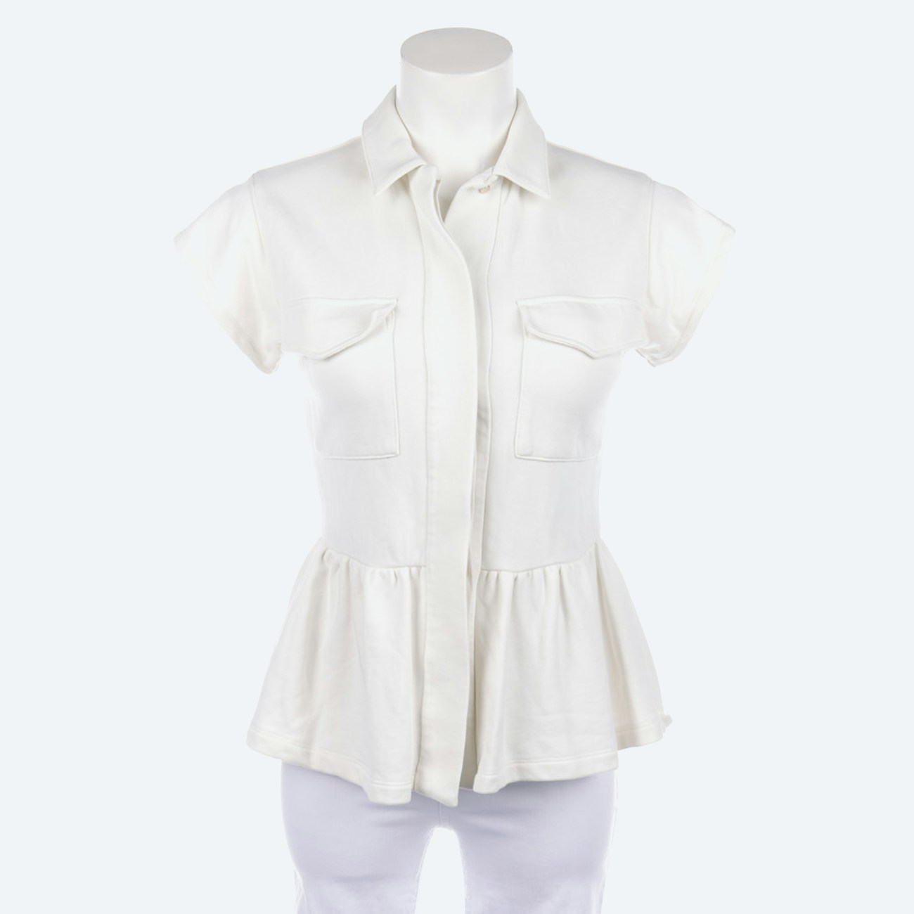 Image 1 of Shirt 32 Beige in color White | Vite EnVogue