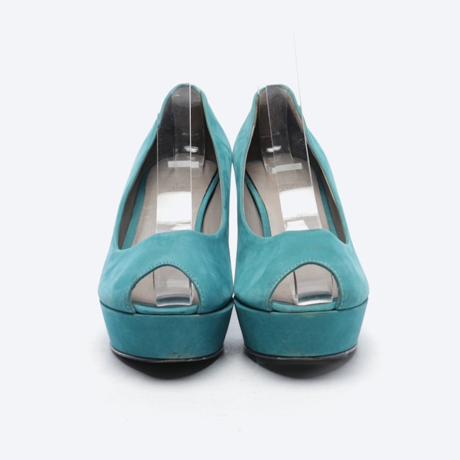 Image 2 of Peep Toes EUR 37.5 Turquoise in color Blue | Vite EnVogue