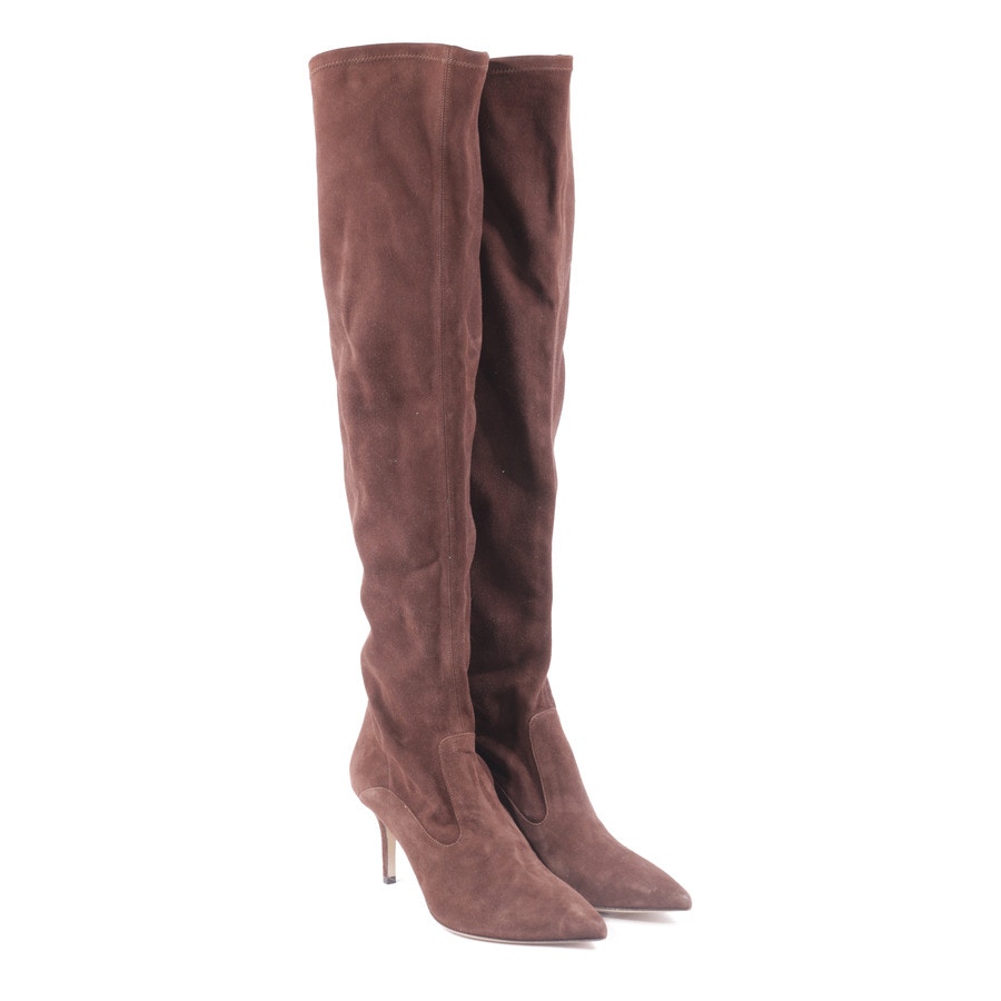 Image 2 of Overknee Boots EUR 41 Brown in color Brown | Vite EnVogue