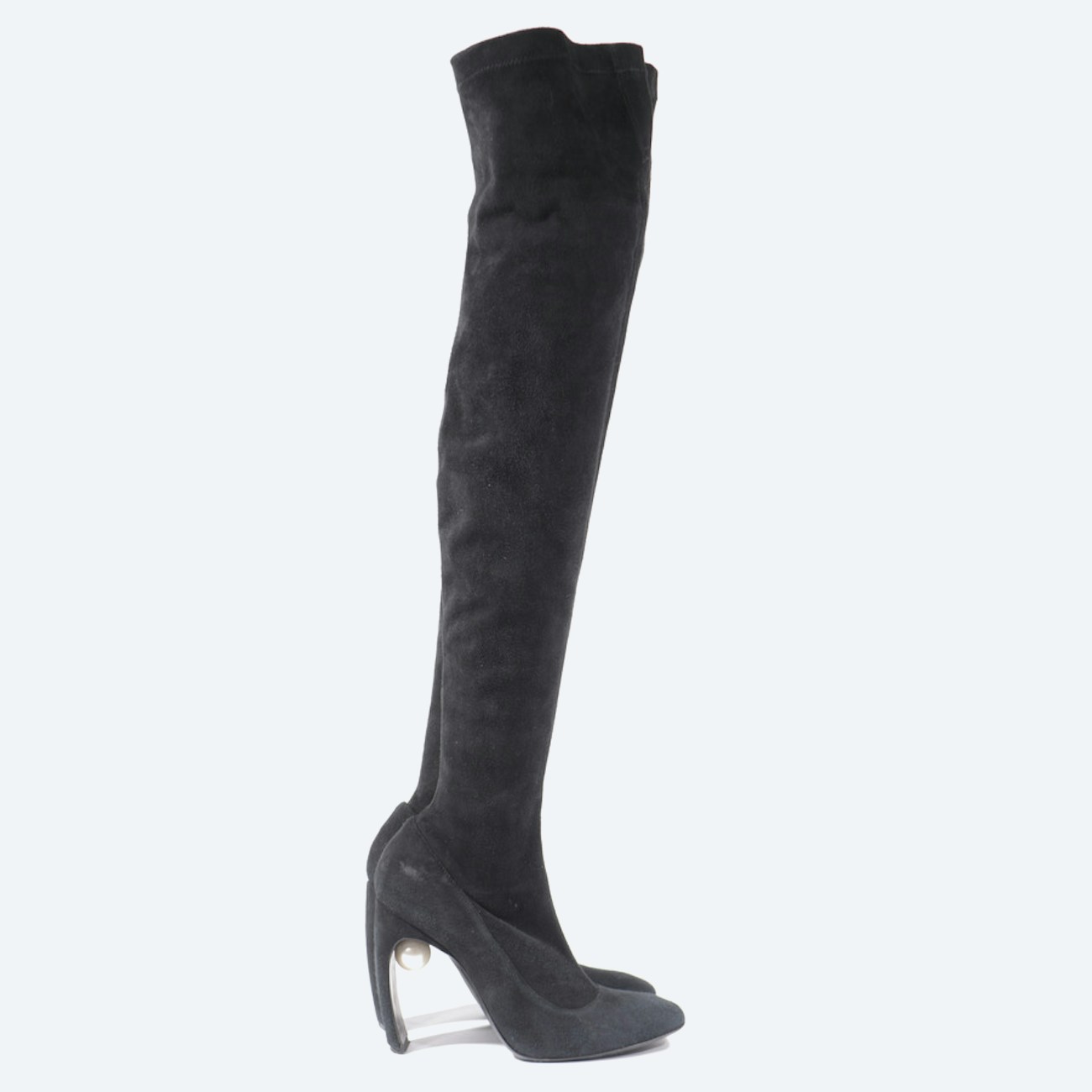 Image 1 of Overknee Boots EUR 37.5 Black in color Black | Vite EnVogue