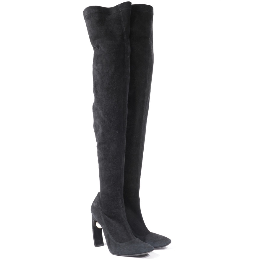 Image 2 of Overknee Boots EUR 37.5 Black in color Black | Vite EnVogue