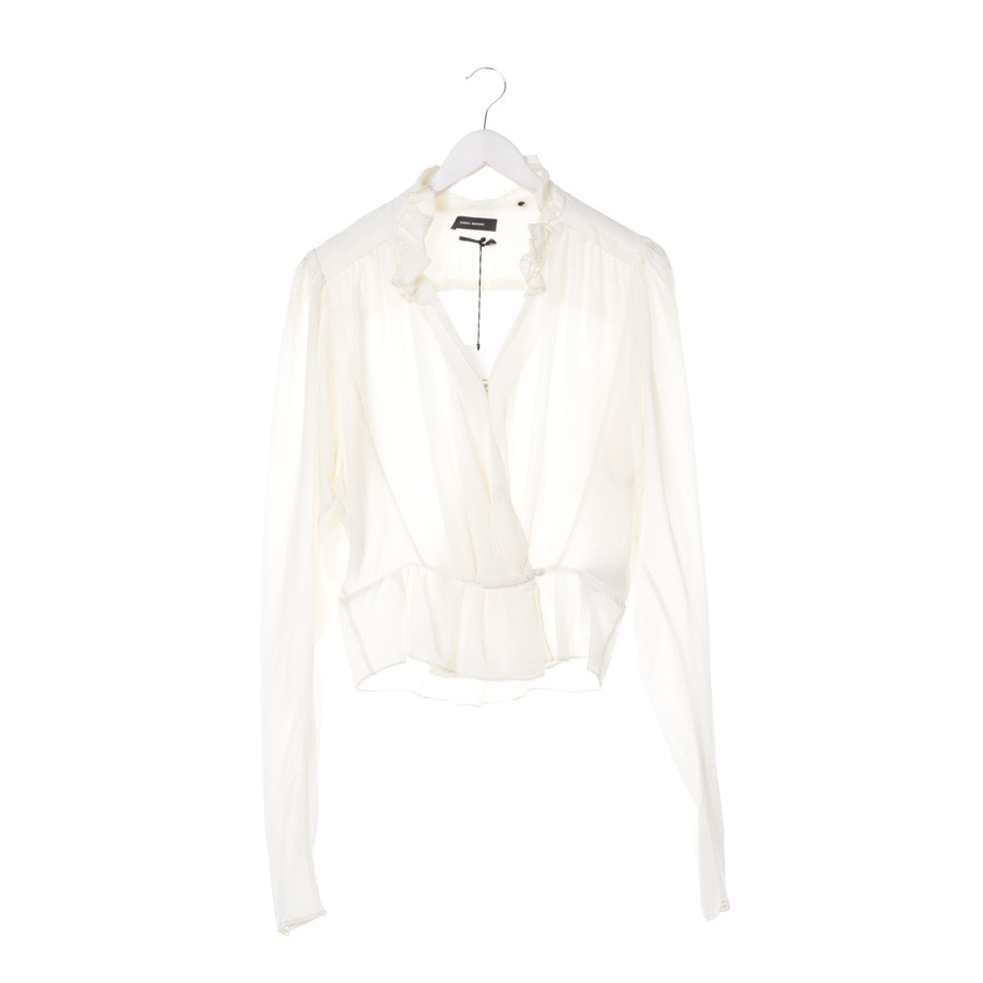 Image 1 of Silk Shirt 36 Beige in color White | Vite EnVogue