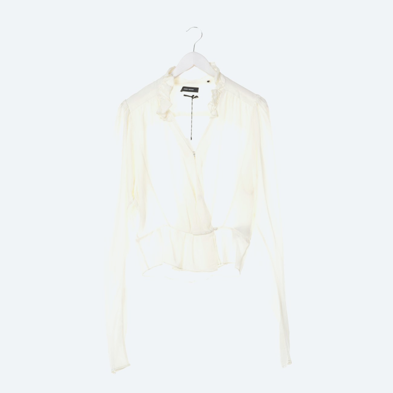 Image 1 of Silk Shirt 36 Beige in color White | Vite EnVogue