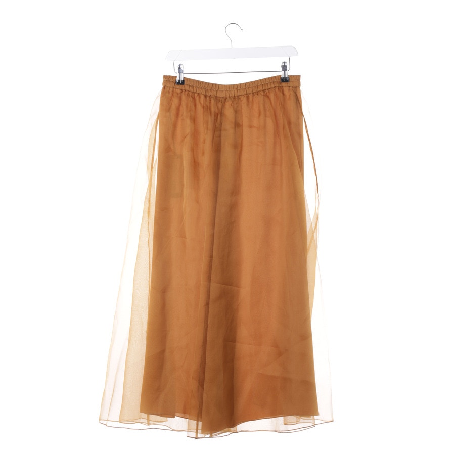 Image 2 of Silk Skirt 36 Camel in color Brown | Vite EnVogue