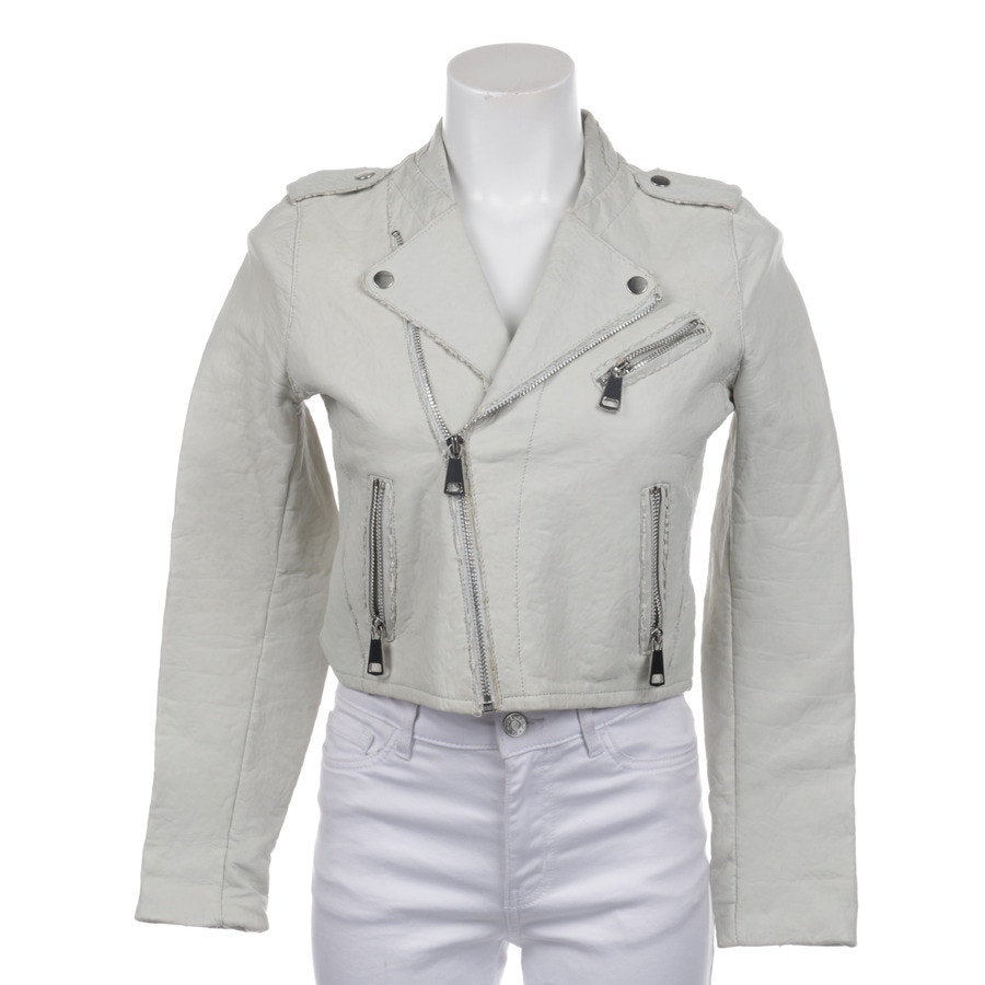 Image 1 of LeatherJacket 34 Lightgray in color Gray | Vite EnVogue