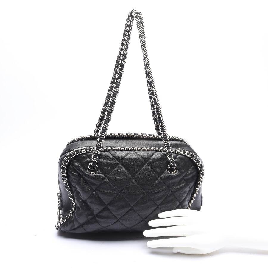 Image 4 of Chanel Chain Around Bowler Shoulder Bag Black in color Black | Vite EnVogue