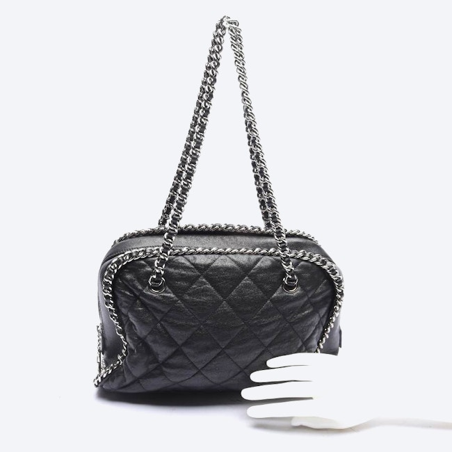 Image 4 of Chanel Chain Around Bowler Shoulder Bag Black in color Black | Vite EnVogue