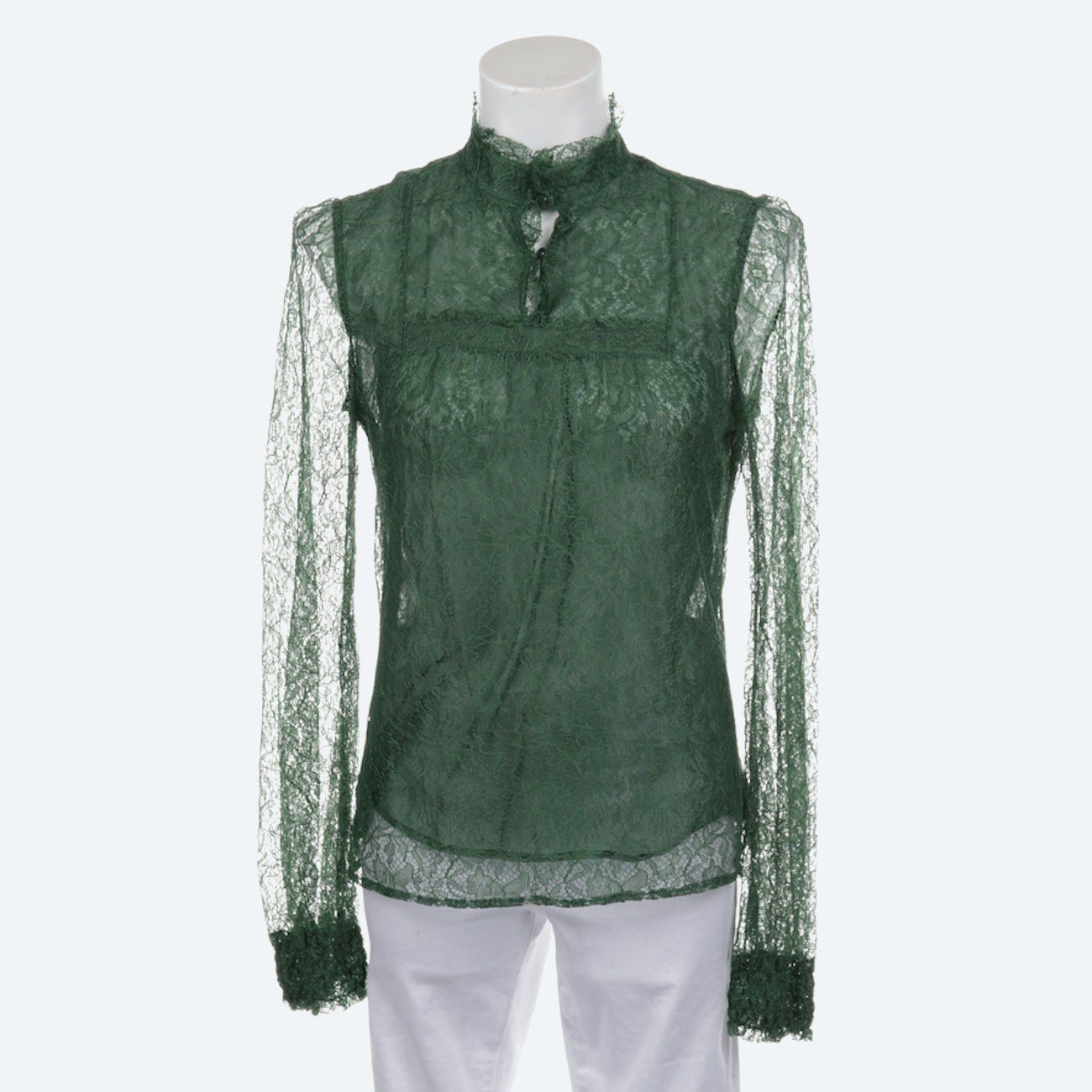 Image 1 of Shirt Blouse S Green in color Green | Vite EnVogue