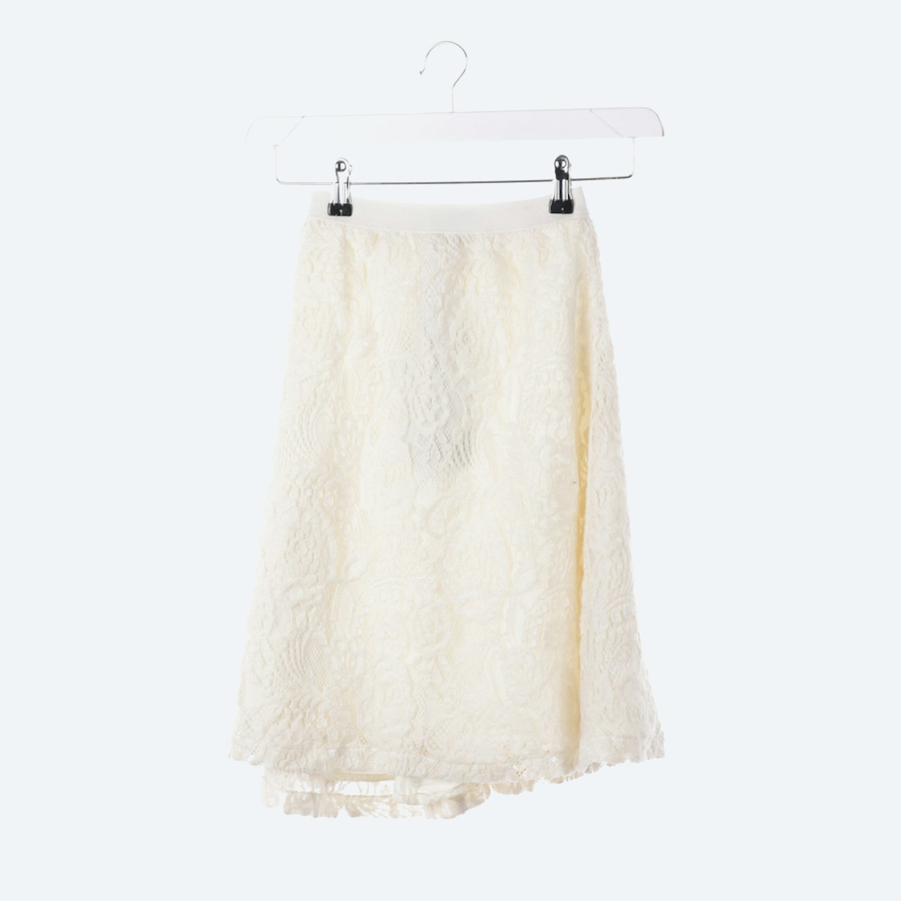 Image 1 of Skirt 40 Cream in color White | Vite EnVogue