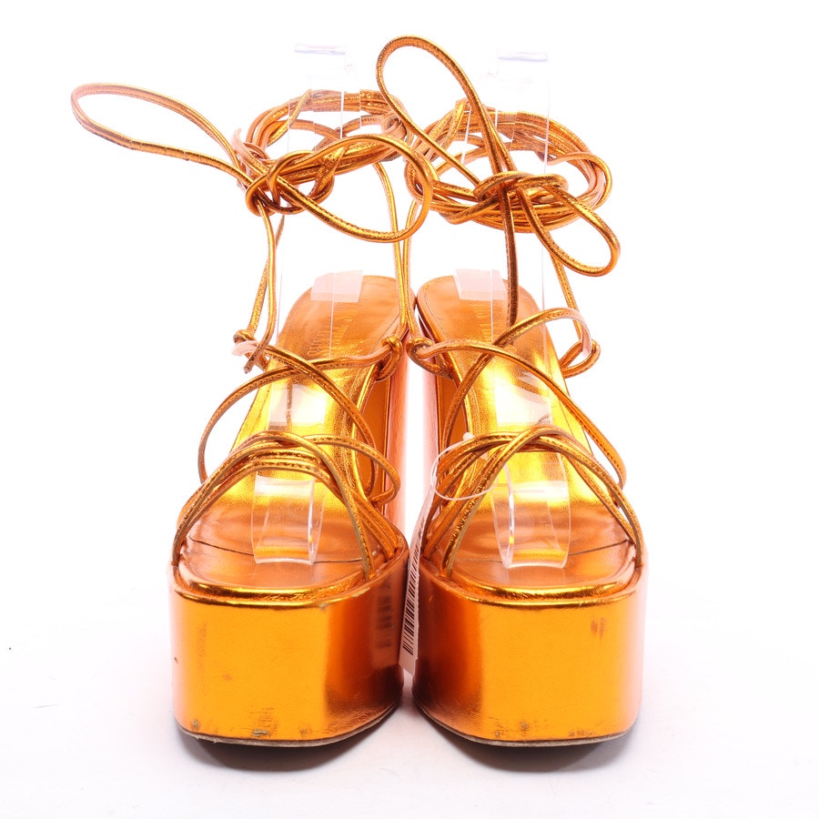 Image 2 of Heeled Sandals EUR 36.5 Orangered in color Orange | Vite EnVogue