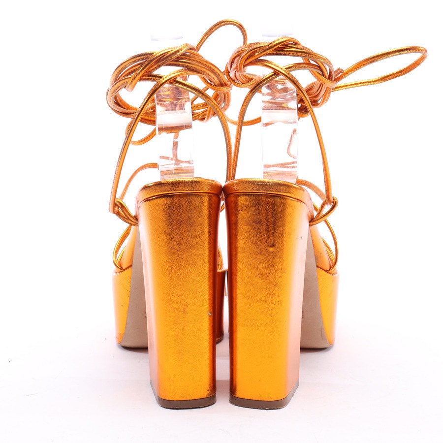 Image 3 of Heeled Sandals EUR 36.5 Orangered in color Orange | Vite EnVogue