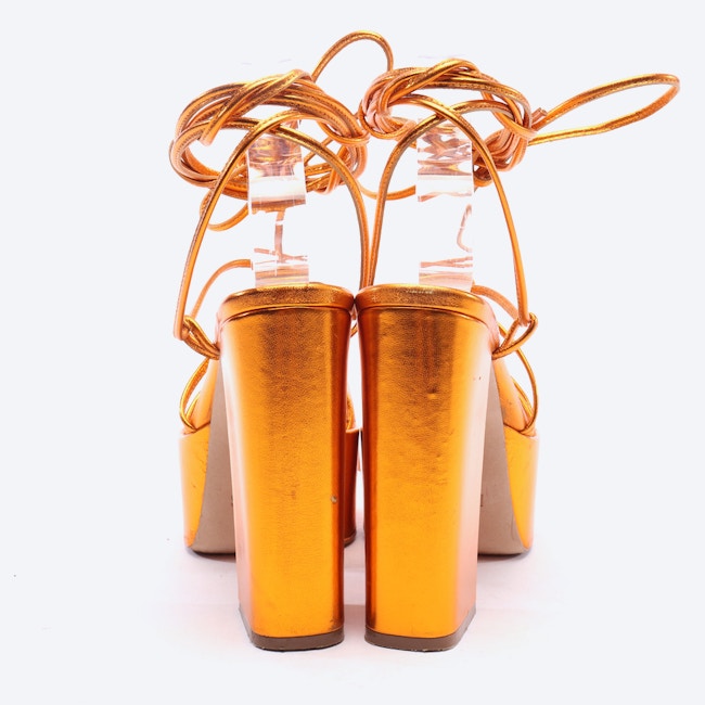 Image 3 of Heeled Sandals EUR 36.5 Orangered in color Orange | Vite EnVogue