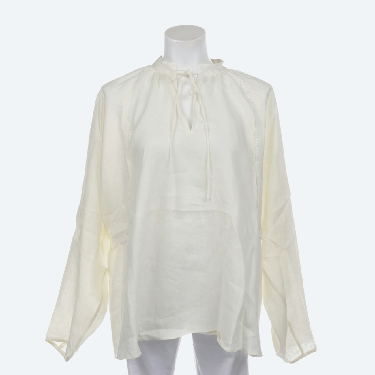 Image 1 of Linen Blouse 42 White in color White | Vite EnVogue