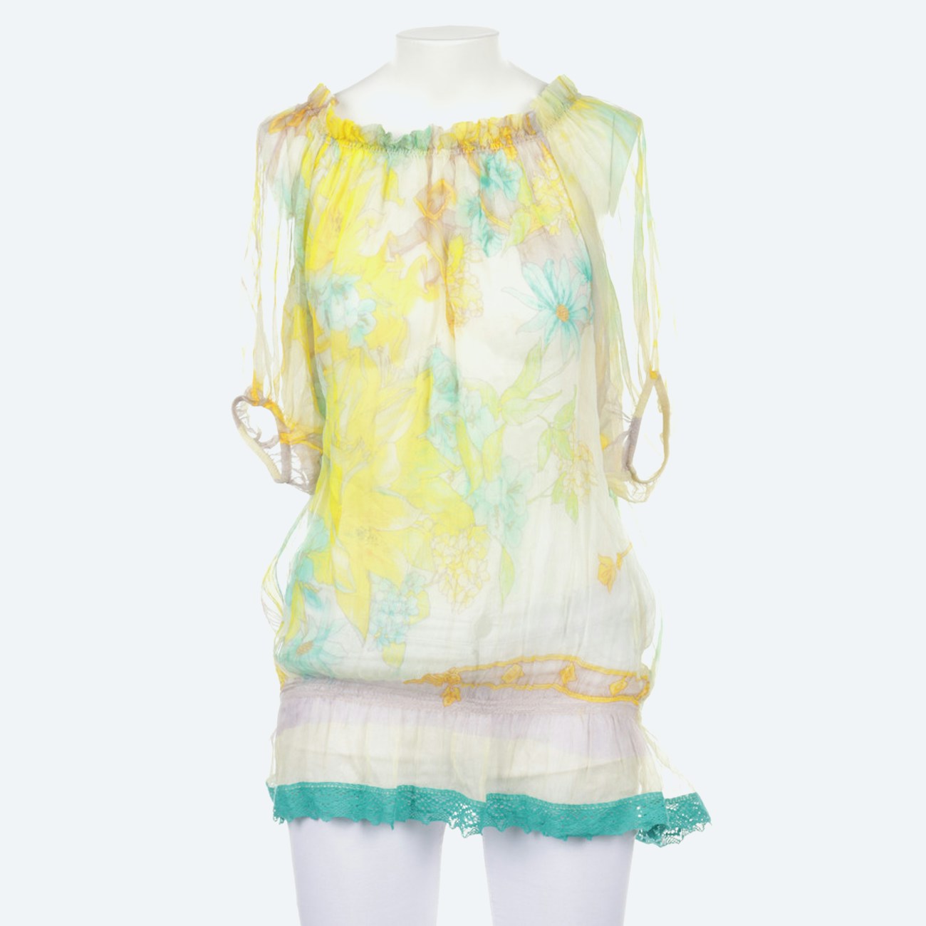 Image 1 of Silk Blouse 36 Multicolored in color Multicolored | Vite EnVogue