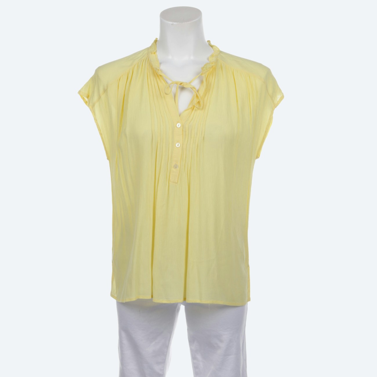 Image 1 of Shirt M Pastel yellow in color Yellow | Vite EnVogue