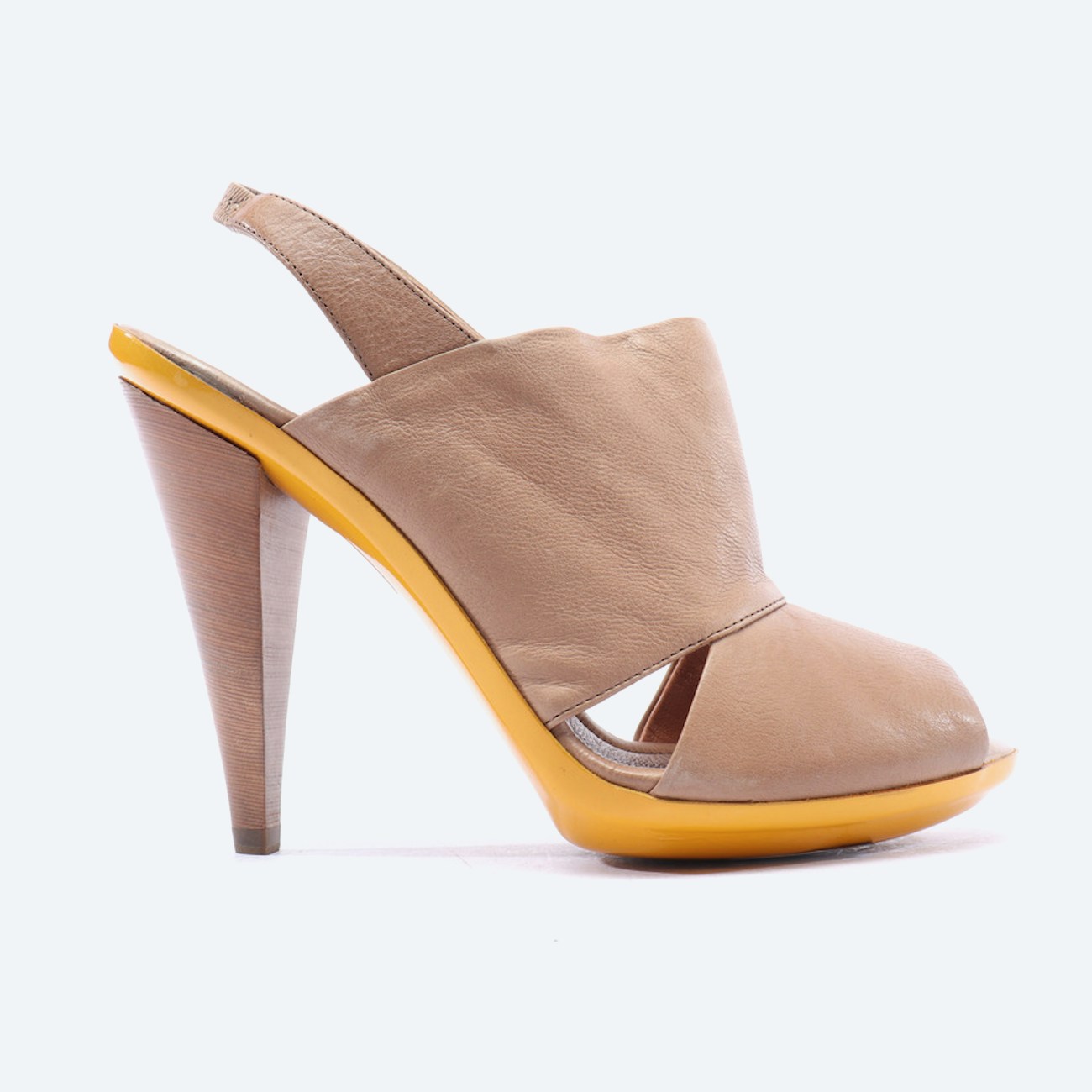 Image 1 of Heeled Sandals EUR 38.5 Tan in color Brown | Vite EnVogue