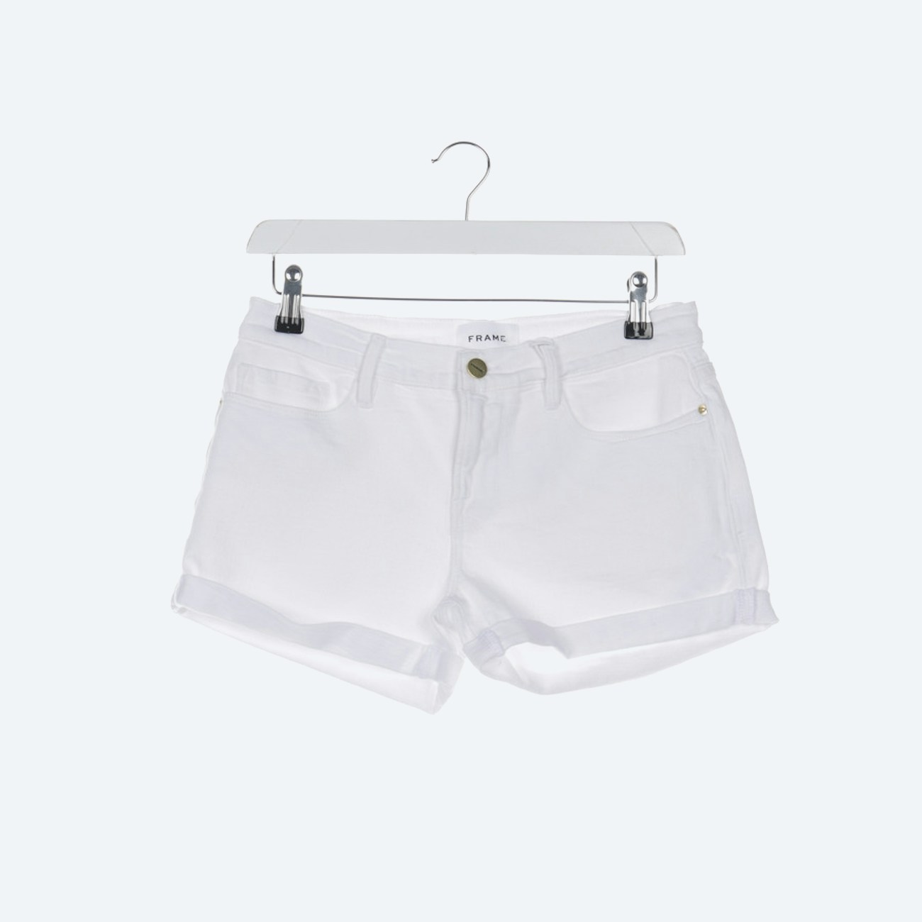 Image 1 of Shorts W25 White in color White | Vite EnVogue