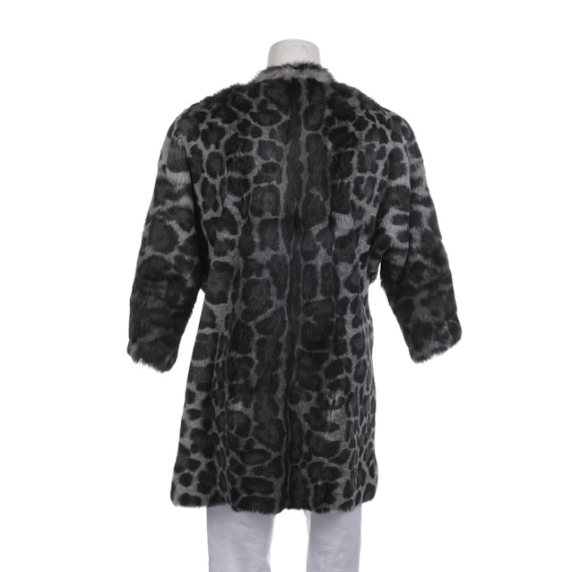 Leather Coat 38 Gray | Vite EnVogue