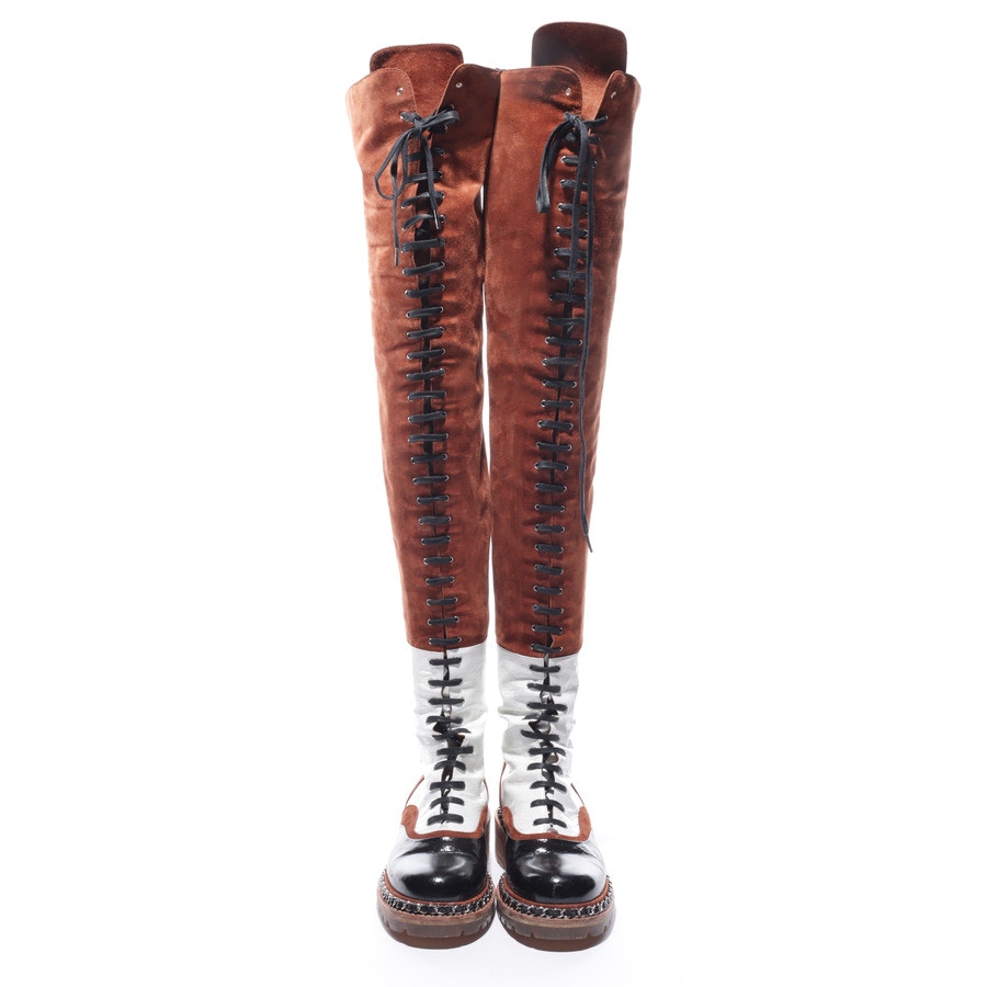 Image 2 of Overknee Boots EUR 38.5 Multicolored in color Multicolored | Vite EnVogue