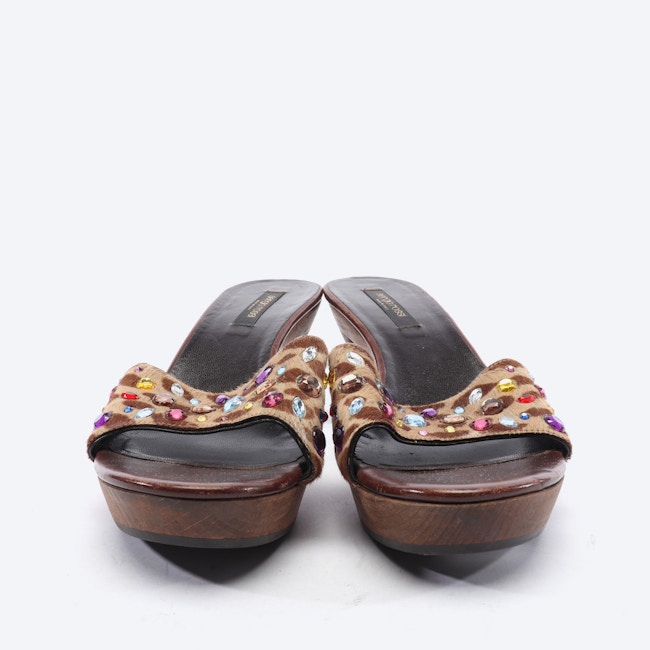 Image 2 of Heeled Sandals EUR 39 Multicolored in color Multicolored | Vite EnVogue