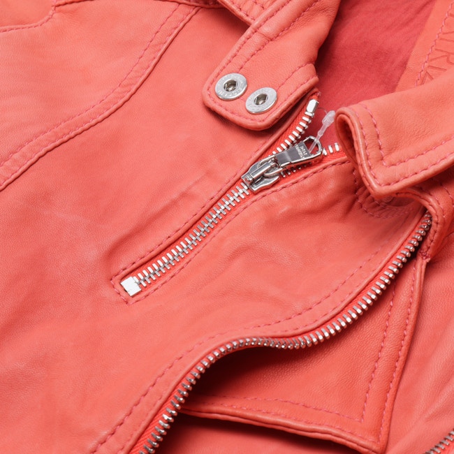 Image 3 of LeatherJacket 34 Peach in color Orange | Vite EnVogue