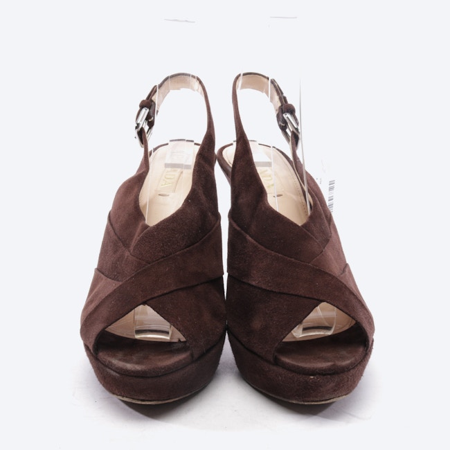 Image 2 of Heeled Sandals EUR 40 Dark brown in color Brown | Vite EnVogue