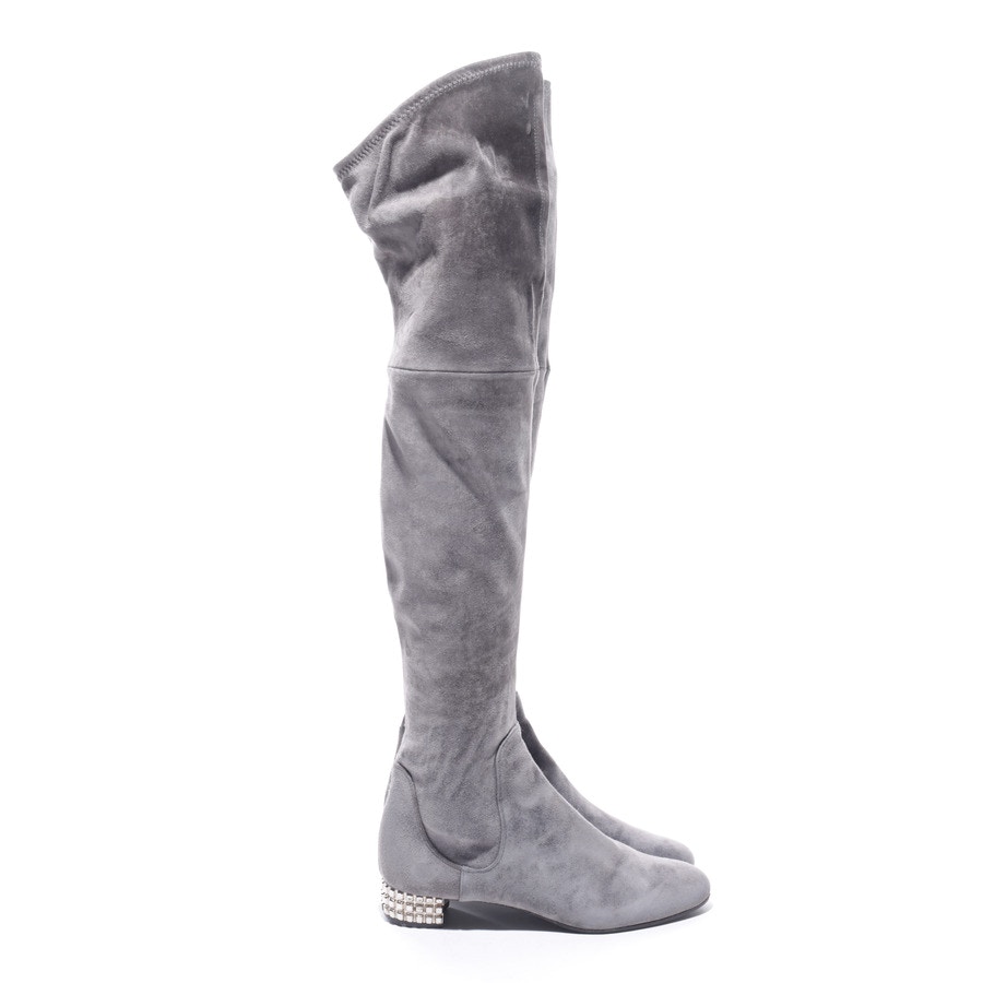 Image 1 of Overknee Boots EUR 37 Gray in color Gray | Vite EnVogue