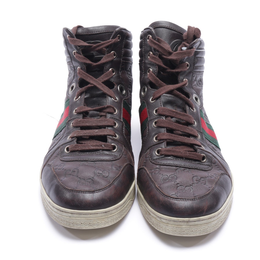 Image 2 of High-Top Sneakers EUR 42.5 Dark brown in color Brown | Vite EnVogue