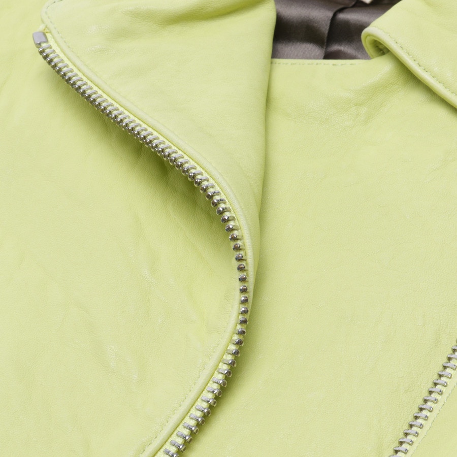 Image 3 of LeatherJacket XS Green in color Green | Vite EnVogue