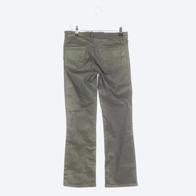 Image 2 of Jeans Flared W25 Green in color Green | Vite EnVogue