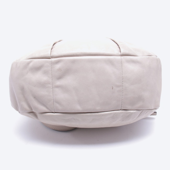Image 3 of Classic Q Hillier Hobo Shoulder Bag Beige in color White | Vite EnVogue