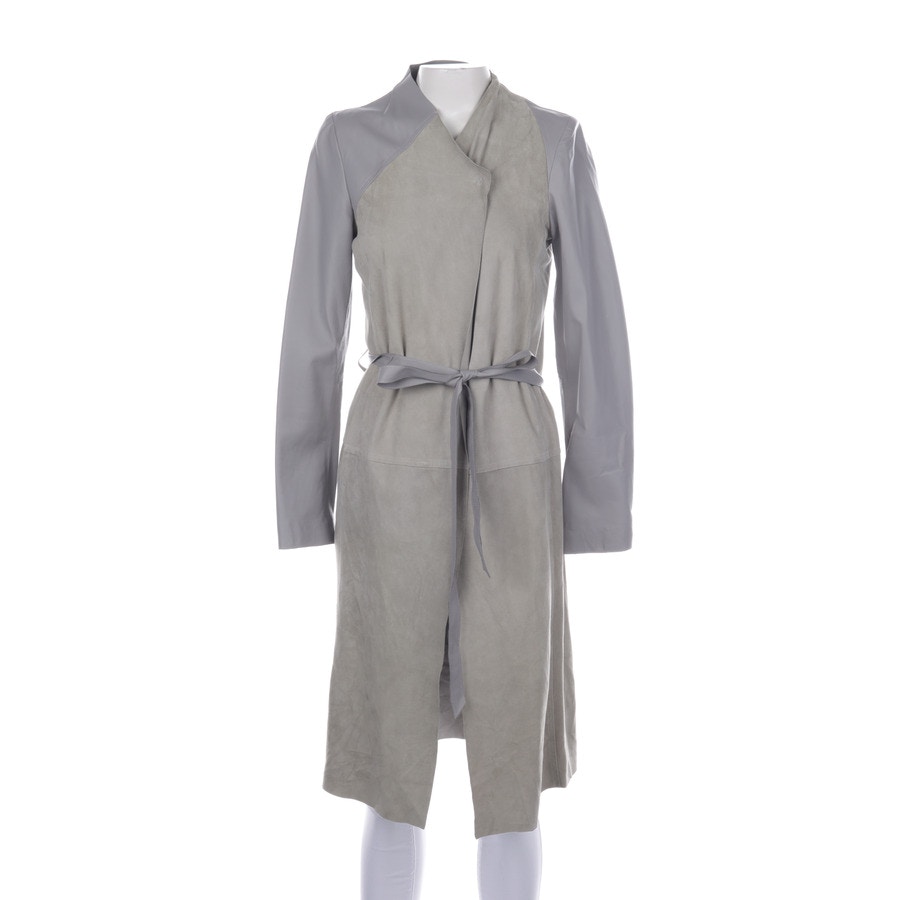 Image 1 of Leather Coat 34 Gray in color Gray | Vite EnVogue