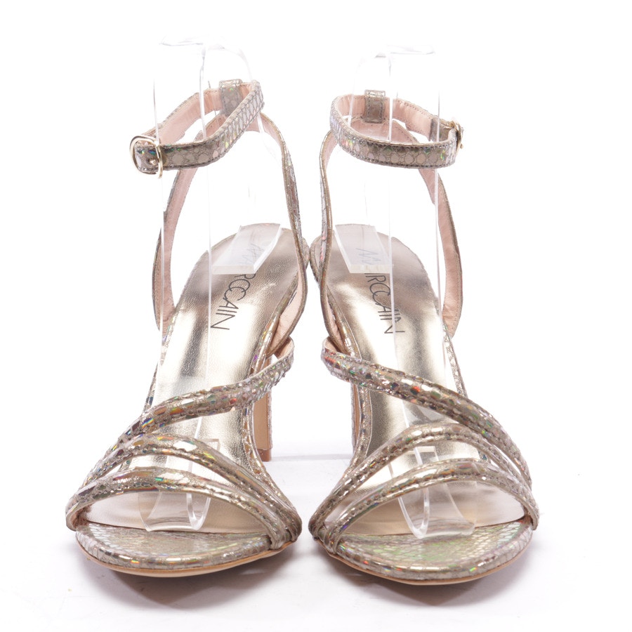 Image 2 of Heeled Sandals EUR 40 Gold in color Metallic | Vite EnVogue