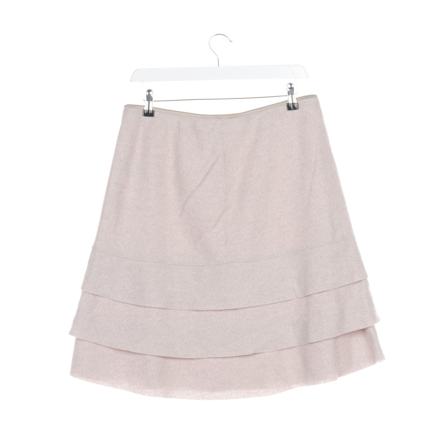 Image 2 of Wool Skirt 42 Beige in color White | Vite EnVogue