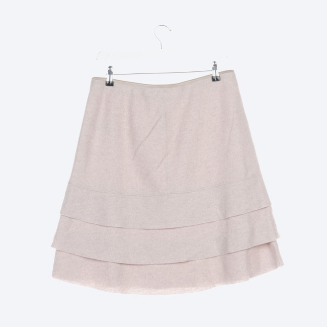 Image 2 of Wool Skirt 42 Beige in color White | Vite EnVogue