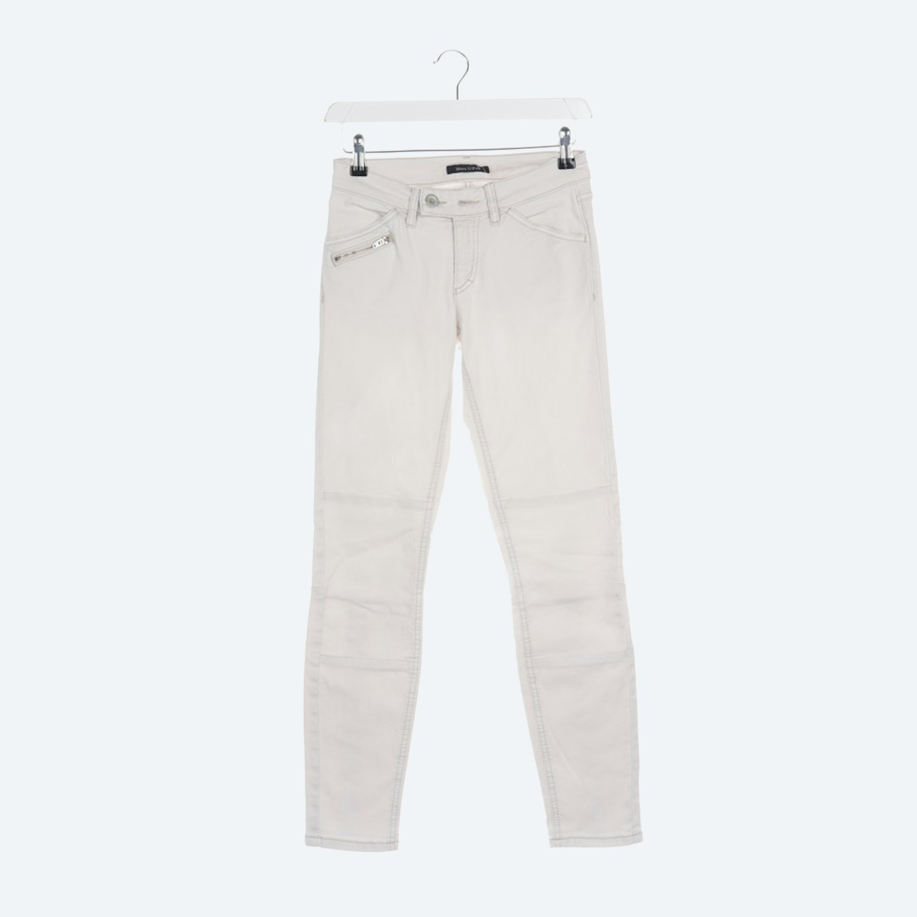 Image 1 of Trousers W26 Cream in color White | Vite EnVogue