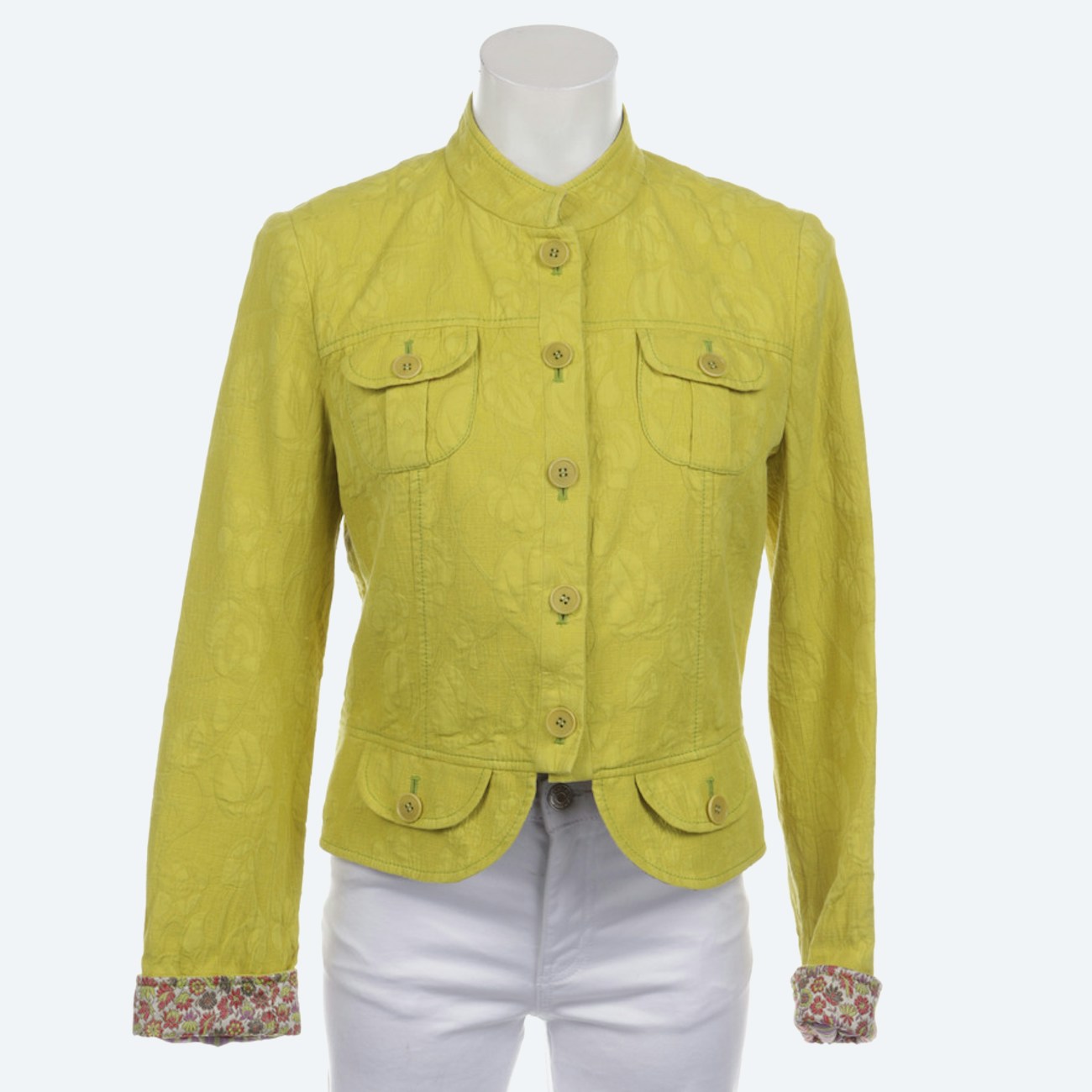 Image 1 of Between-seasons Jacket 40 Yellowgreen in color Green | Vite EnVogue