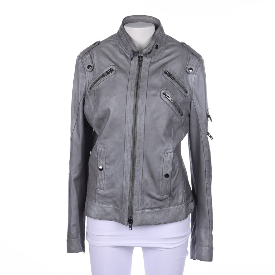 Image 1 of LeatherJacket 42 Gray in color Gray | Vite EnVogue